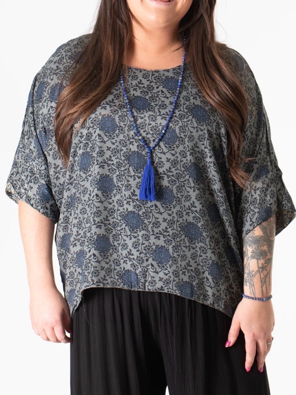 Mexicali Blues Relaxed Floral reversible Top  Mexicali Blues